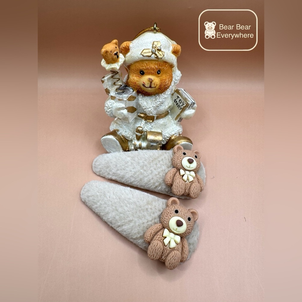 Handmade Cute Bear Hairclip